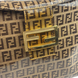 Fendi Brown PVC Zucca Baguette