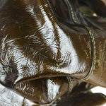 Loewe Vintage Nappa Aire Brown Patent Handbag