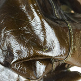 Loewe Vintage Nappa Aire Brown Patent Handbag