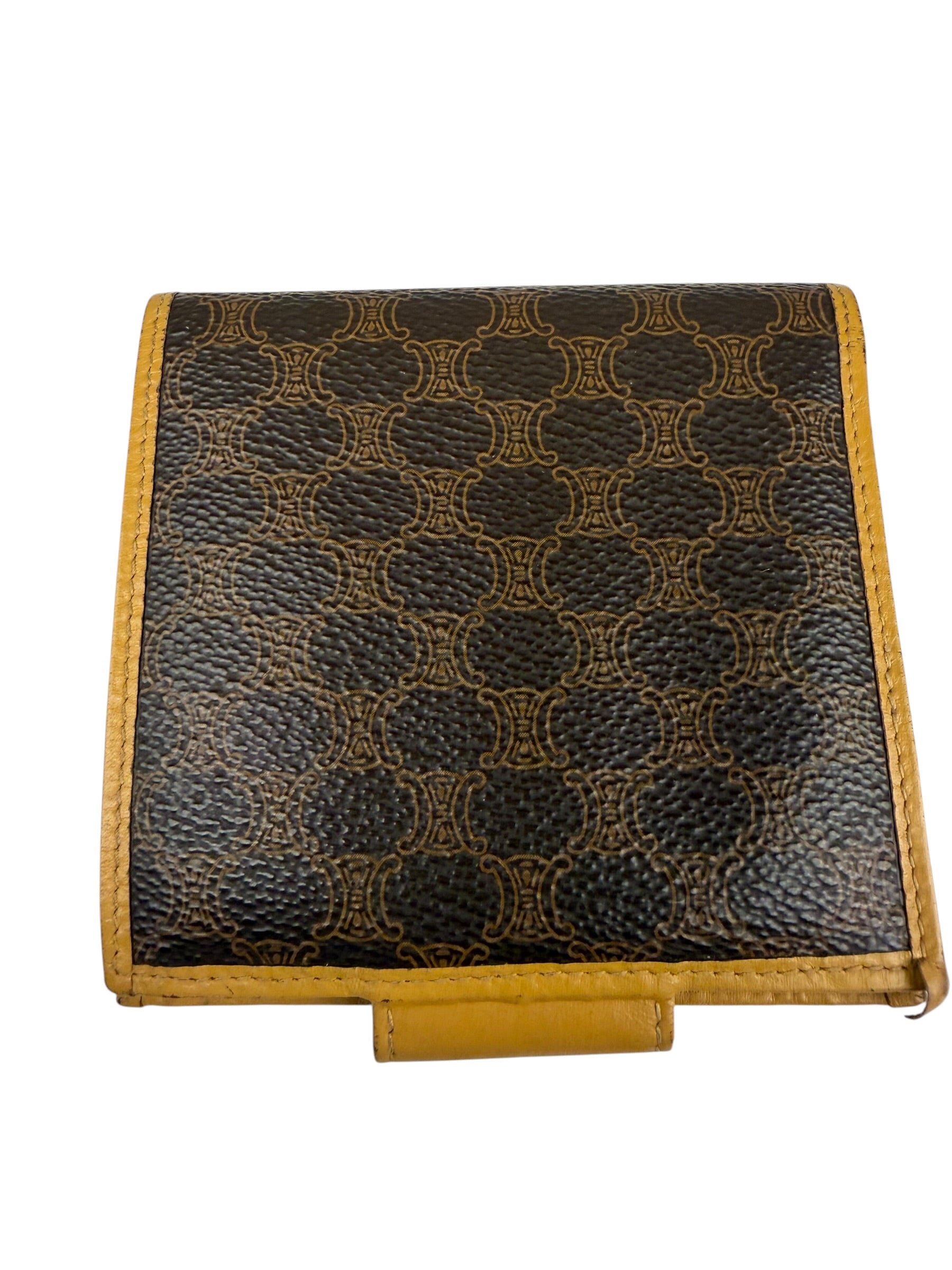 Celine Vintage Macadam Compact Bifold Wallet