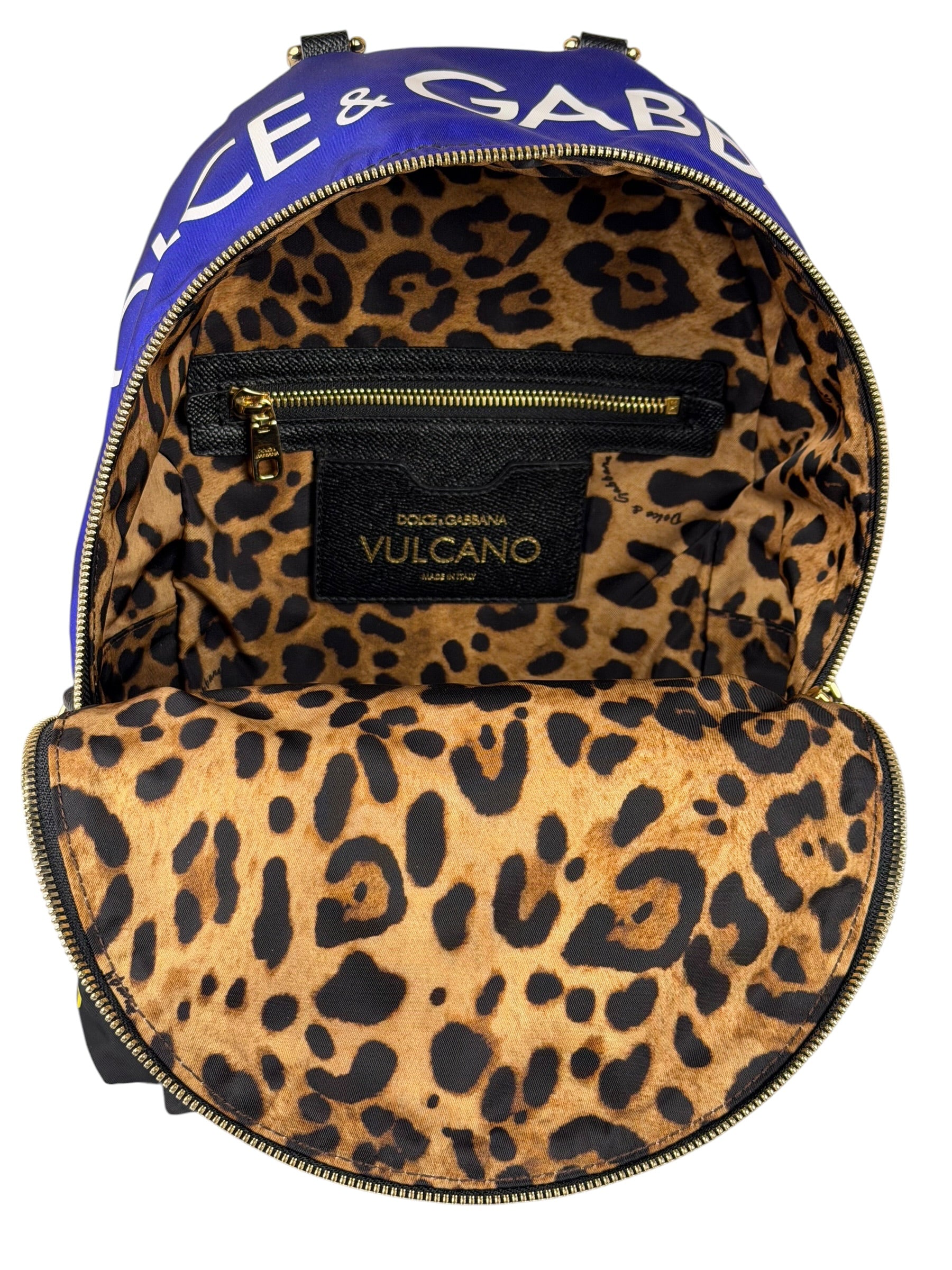 Dolce & Gabbana Multicolor Nylon Leather Trim Super Pig Cartoon Backpack