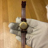 Cartier Must De Vendome Brown Leather Strap