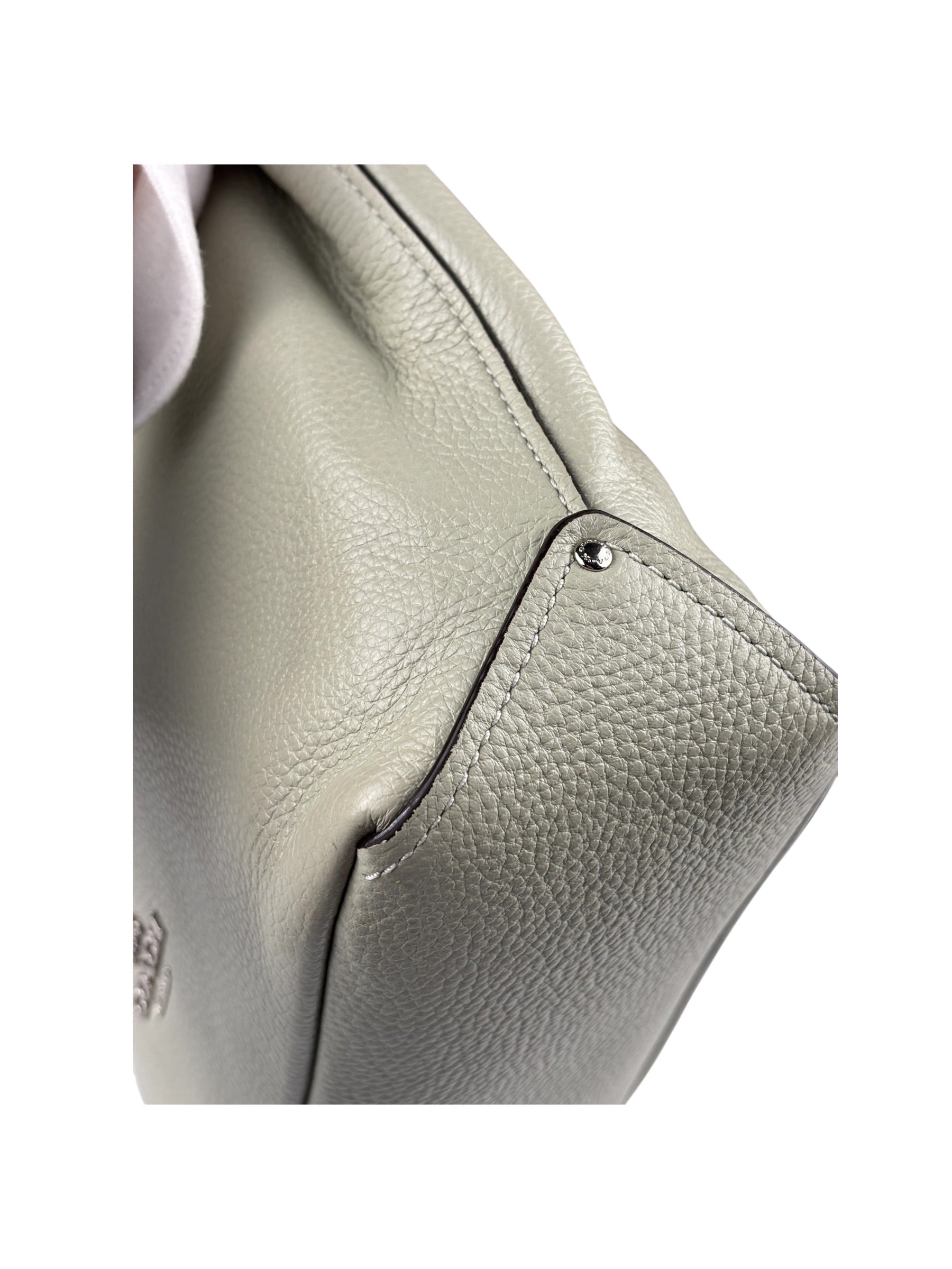 Coach Light Green Leather Laurel Shoulder Bag