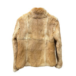 Vintage Light Brown Nice Claup Co.Ltd Rabbit Fur Coat