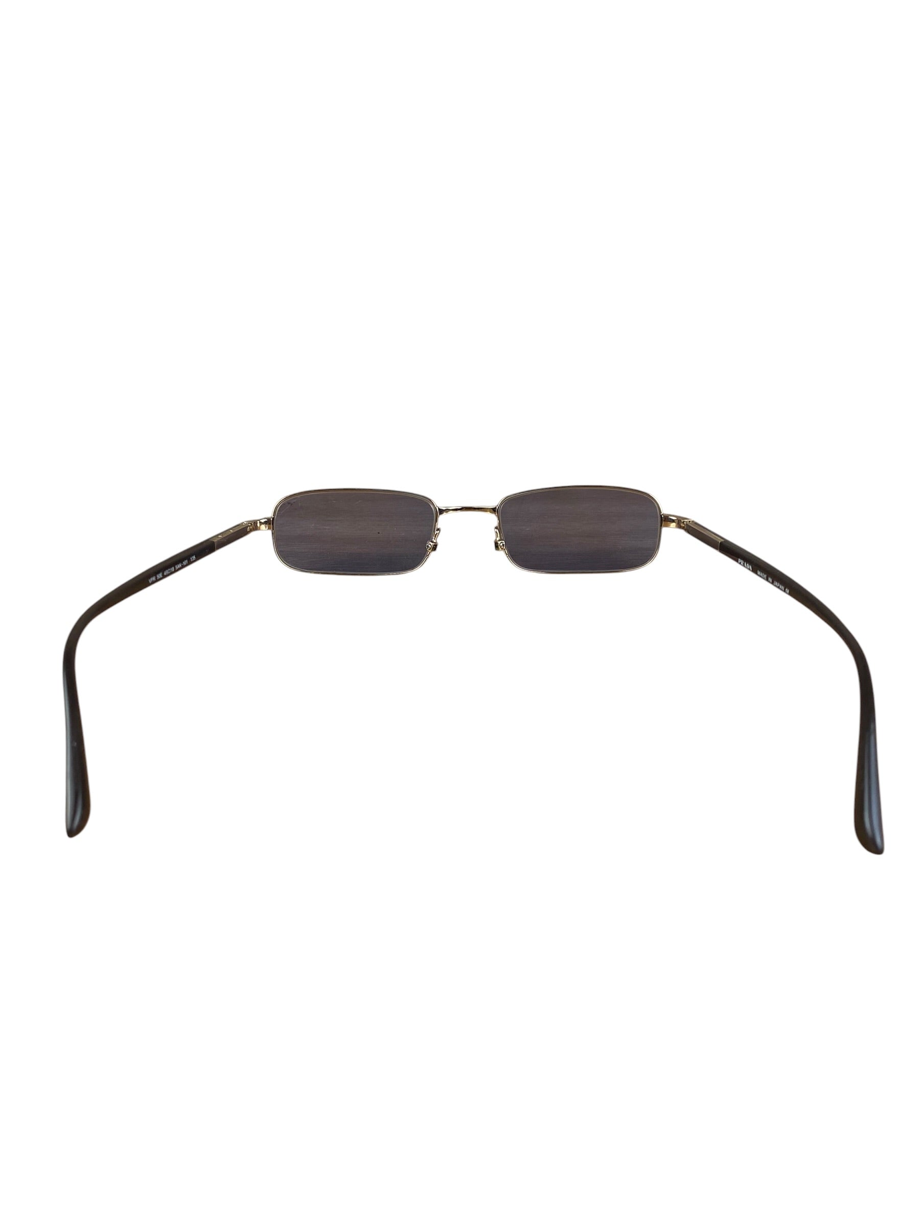 Prada Vintage Blue Square Frame Sunglasses (RX)