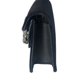 Gucci Black Velvet/Leather Trim Dionysus Super Mini Shoulder Bag