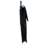 Prada Black Leather Saffiano Phone Holder