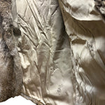 Vintage Mottled Brown Rabbit Fur Coat