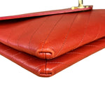 Chanel Chevron Quilted Envelope Clutch