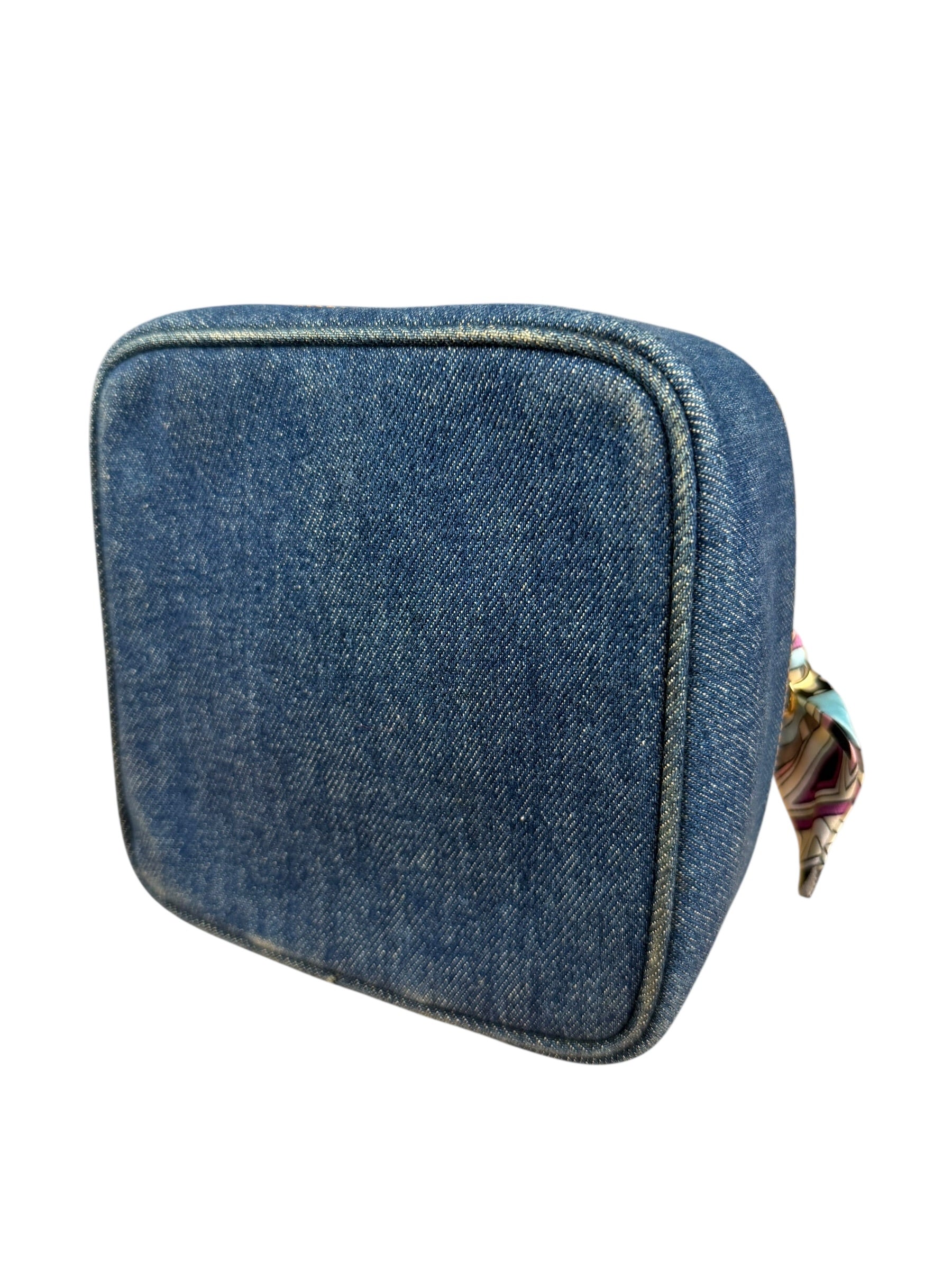 Chanel Denim Vanity Case Handbag 1997