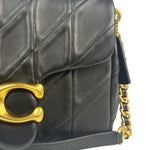 Coach Black Nappa Leather Tabby Shoulder Bag