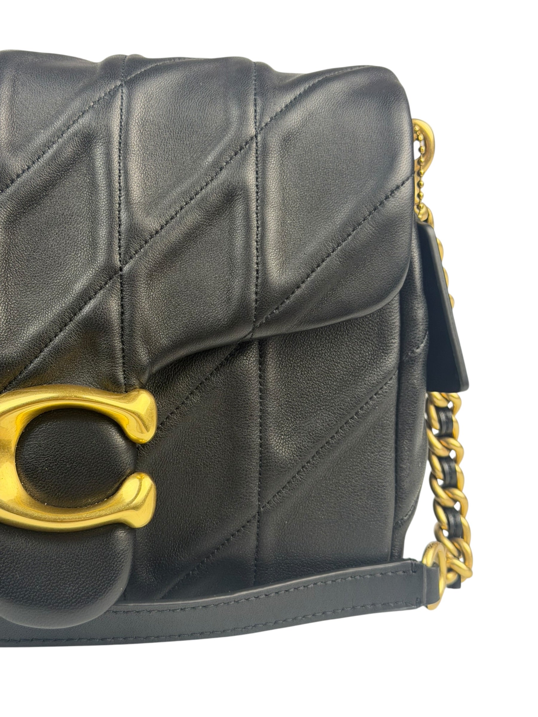 Coach Black Nappa Leather Tabby Shoulder Bag