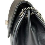 Chanel Black Leather Mademoiselle Accordion Flap Bag 2000
