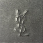 Yves Saint Laurent Black Leather Flap Clutch
