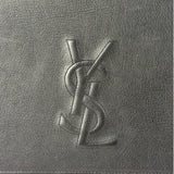 Yves Saint Laurent Black Leather Flap Clutch