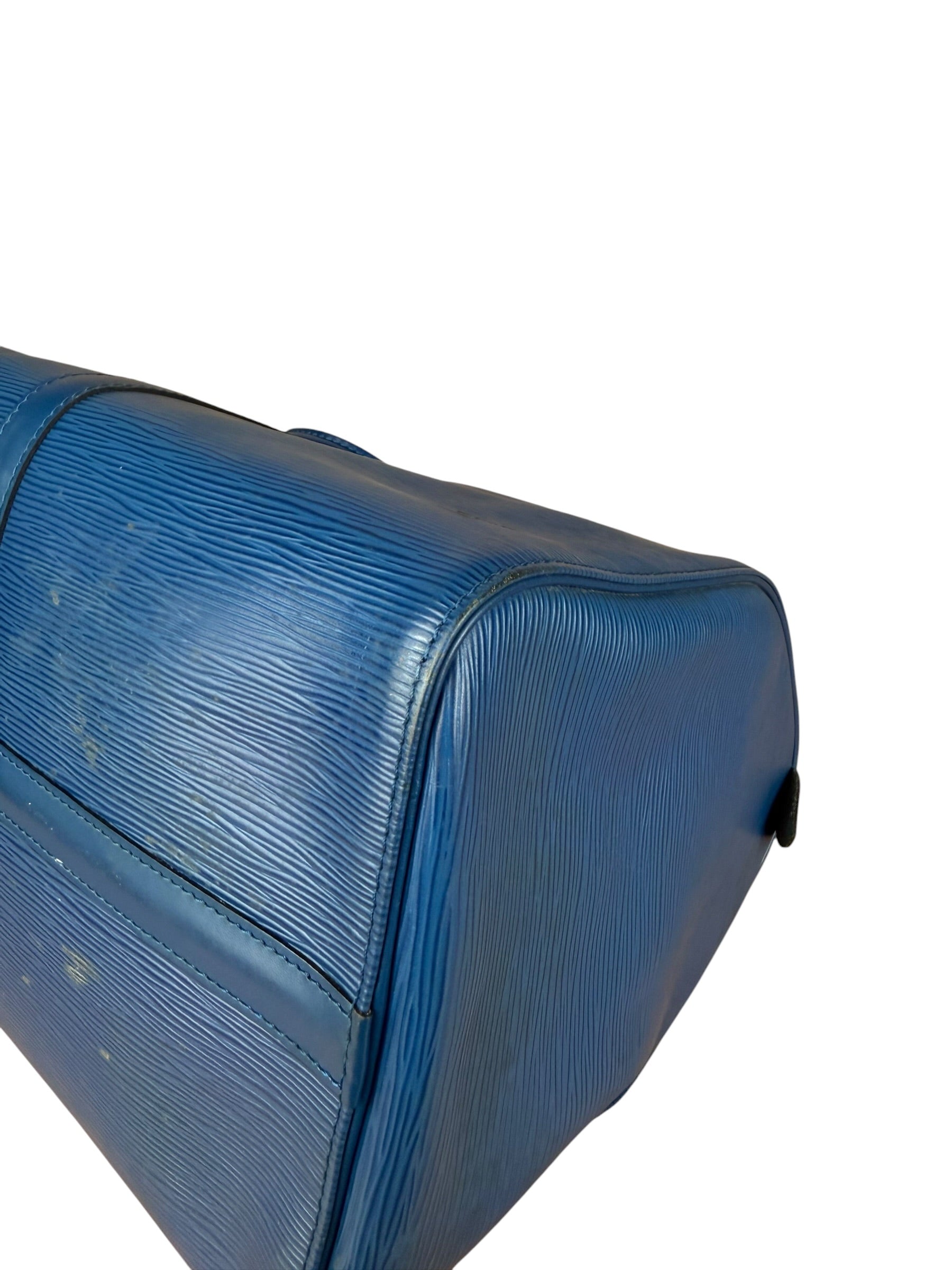 Louis Vuitton Vintage Blue Epi Leather Keepall