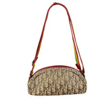 Christian Dior Vintage Trotter Canvas Rasta Crossbody Bag
