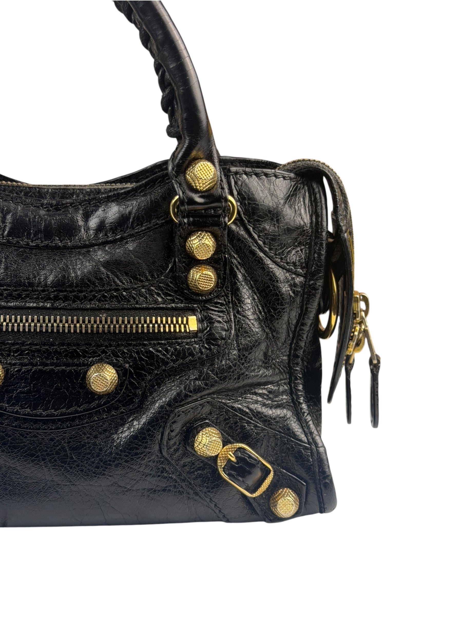 Balenciaga Black Calfskin Mini Le City Bag
