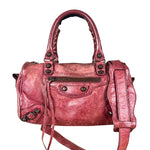 Balenciaga Mini Classic Leather City Bag Red