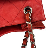 Chanel Red Quilted Leather Natural Beauty Chain Tote 2010