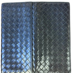 Bottega Veneta Black Intercciato Long Wallet