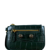 Balenciaga Green Zip Pouch