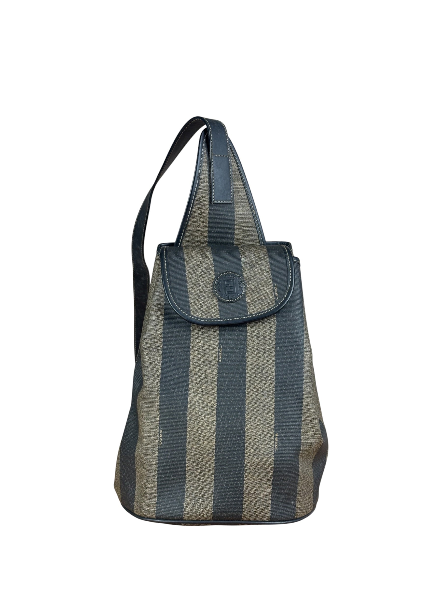 Fendi Vintage Pequin Stripped Sling Bag