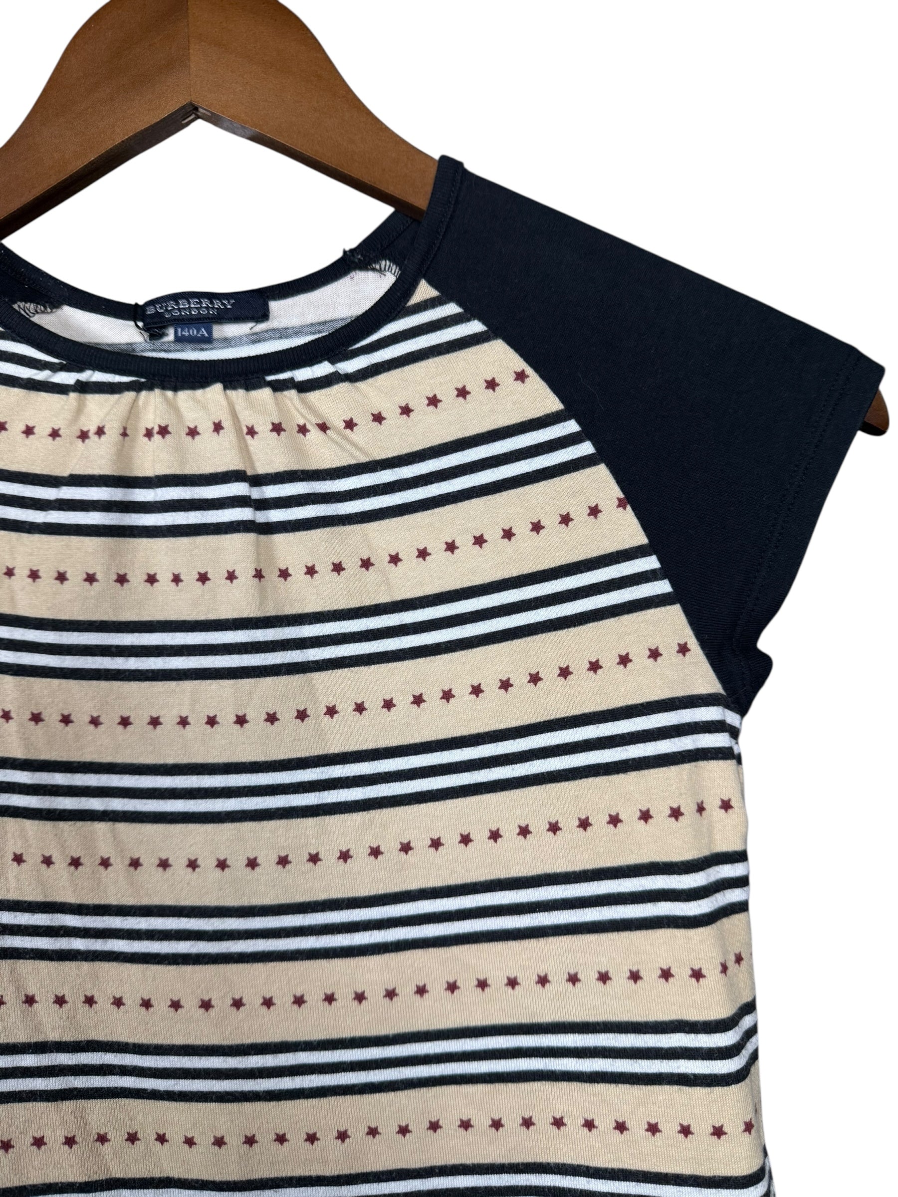 Burberry London Striped Short Sleeve Top