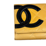 Chanel Beige/Black Cambon Bi-Fold Wallet