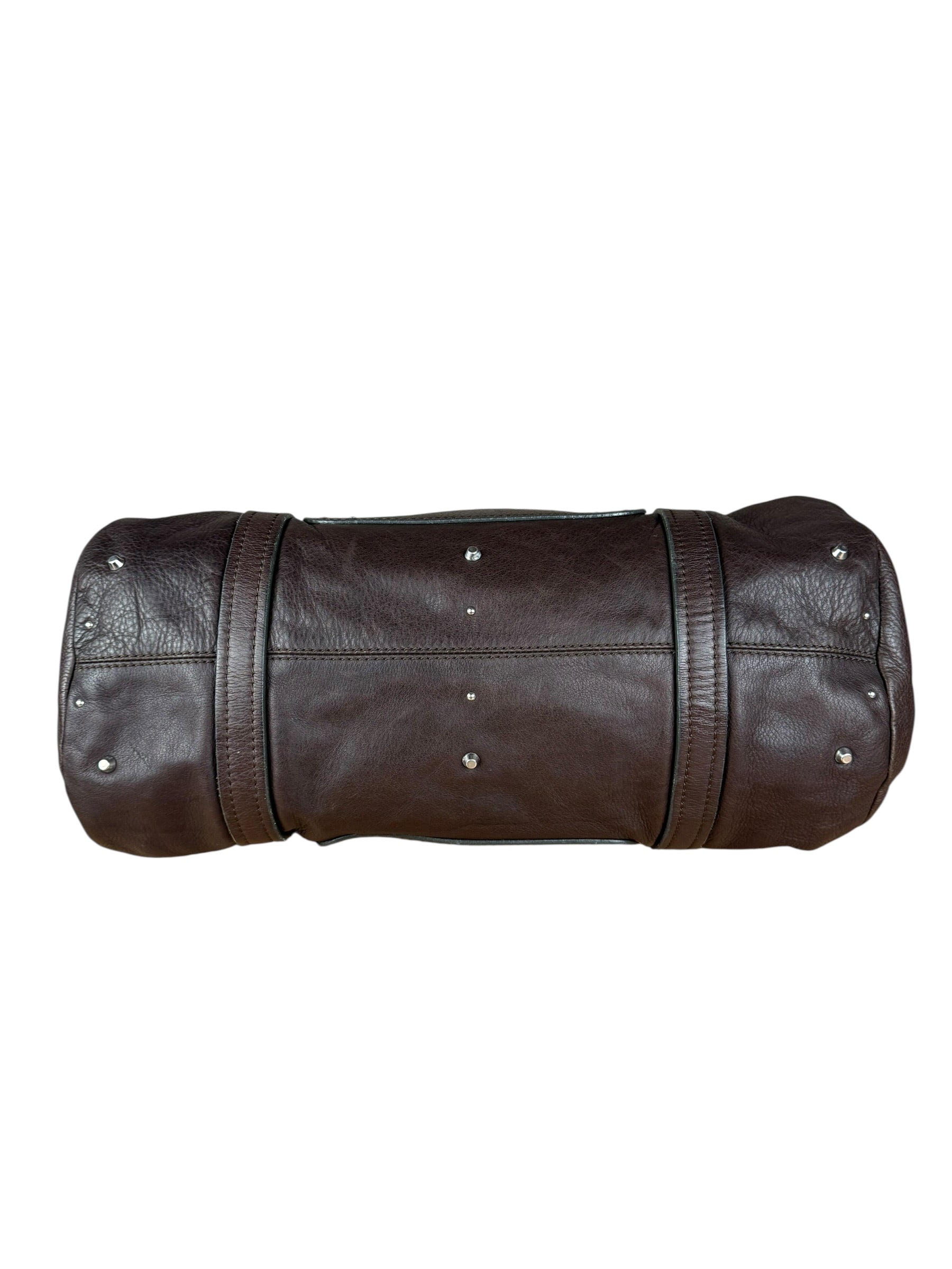Chloé Brown Leather Mr. Paddington Boston Bag
