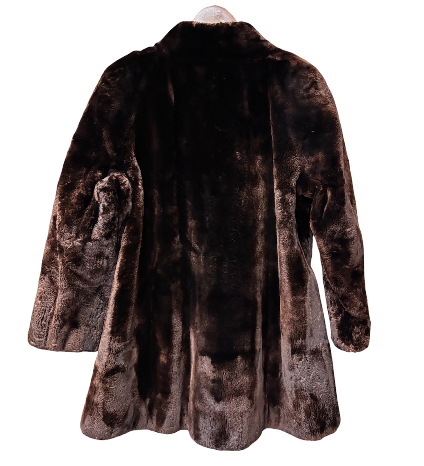 Vintage Brown Chinchilla Fur Coat