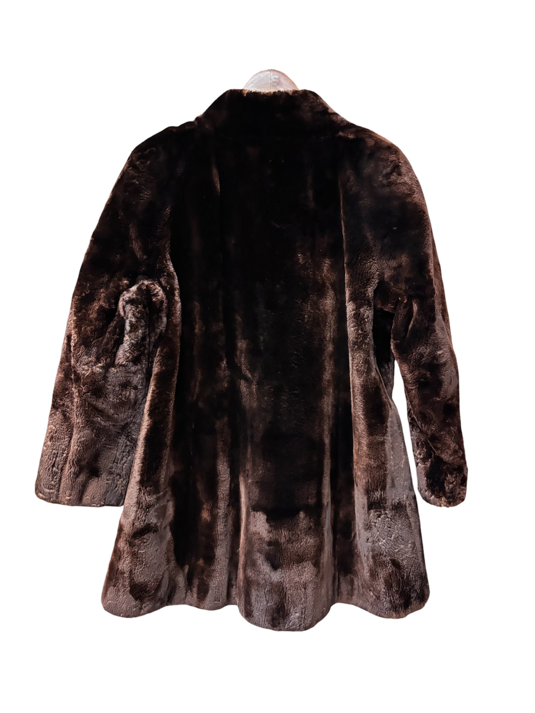 Vintage Brown Chinchilla Fur Coat