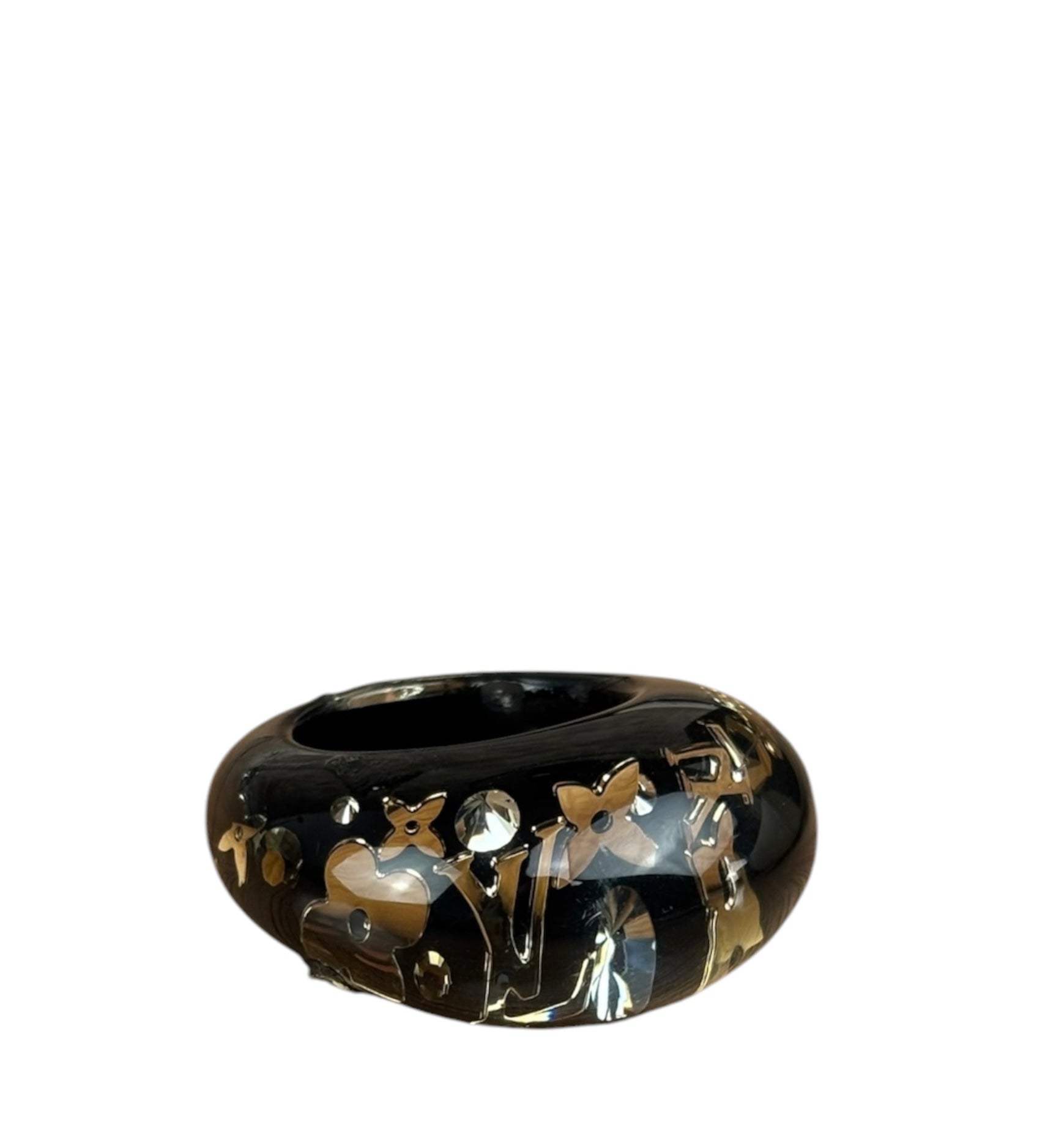 Louis Vuitton Black Resin Inclusion Ring