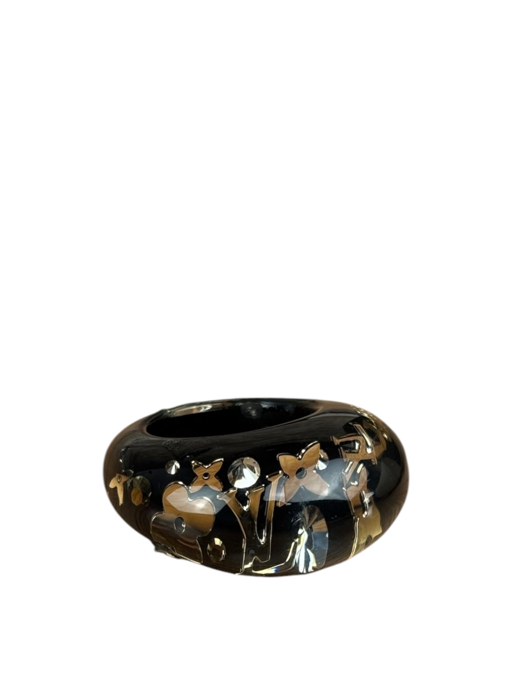 Louis Vuitton Black Resin Inclusion Ring