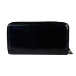 Chanel Black Leather Votez Coco Zip-Around Wallet 2014