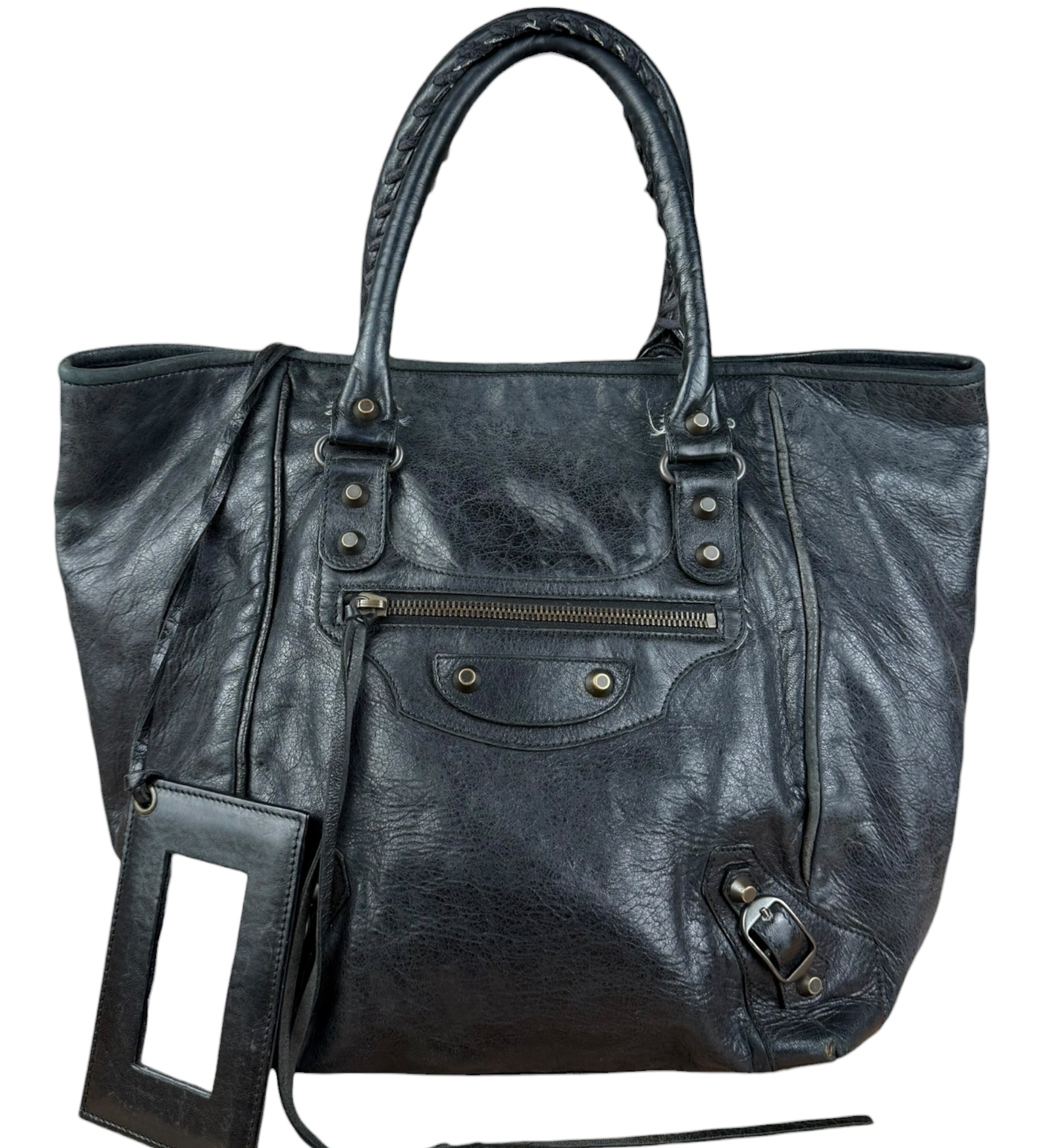 Balenciaga Dark Grey Sunday Le City Bag
