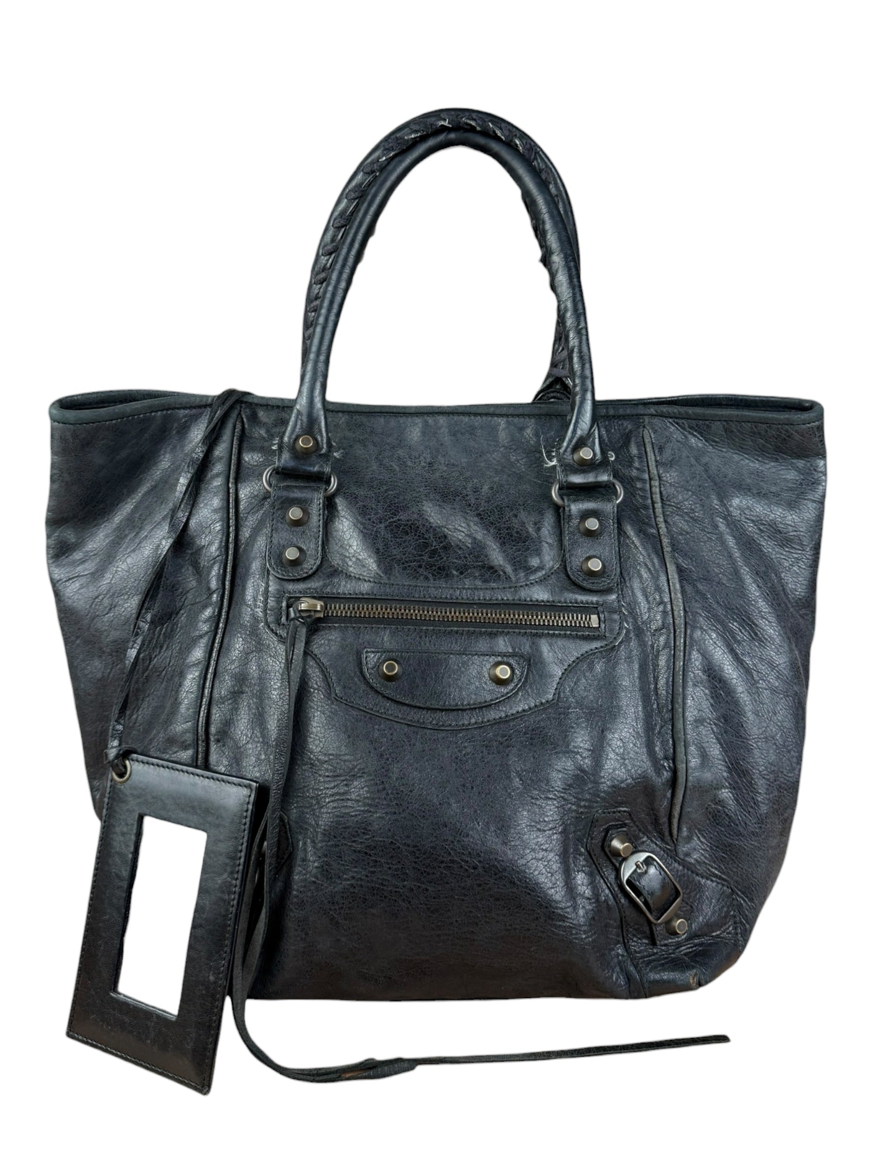 Balenciaga Dark Grey Sunday Le City Bag