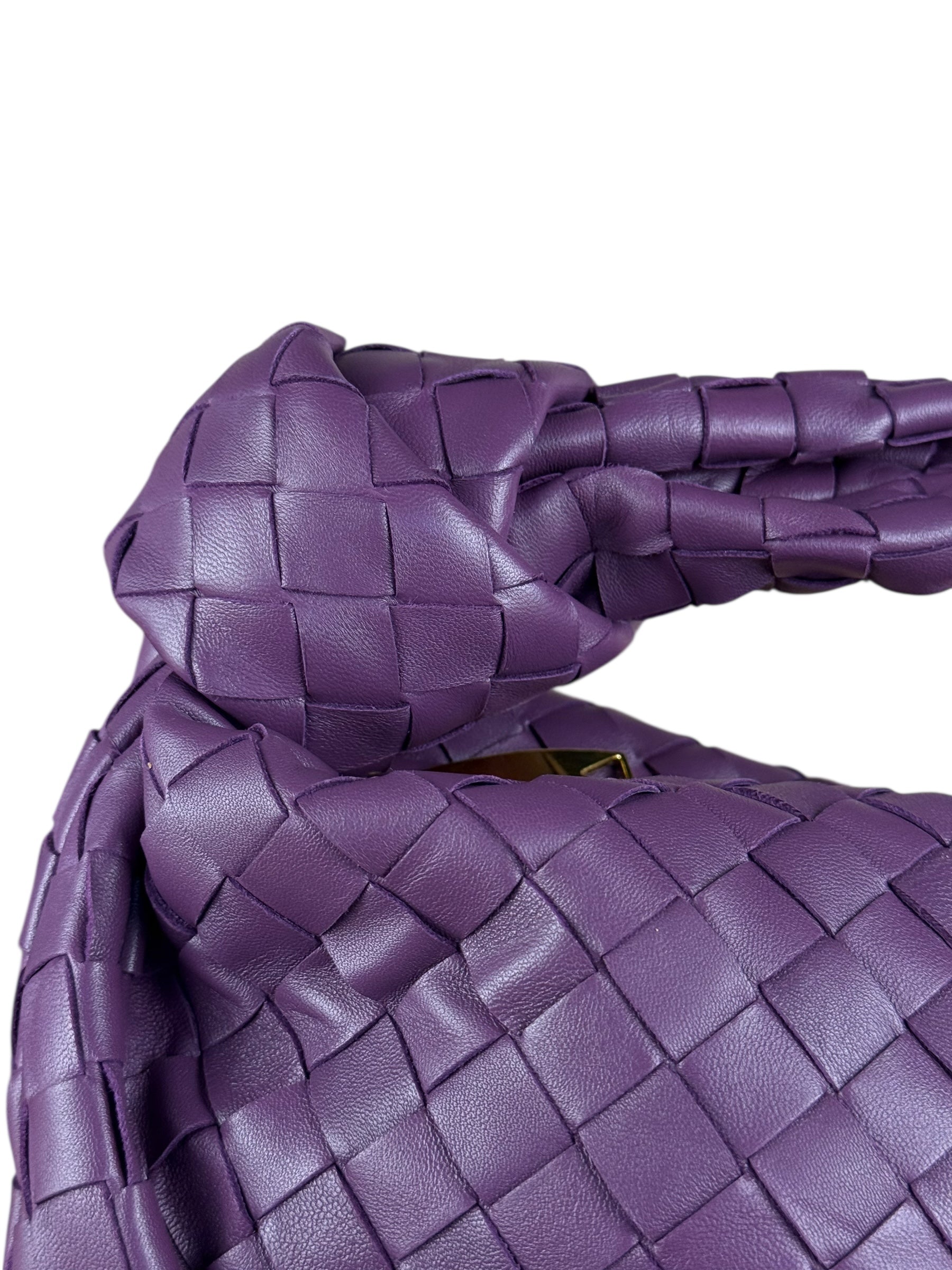 Bottega Veneta Purple Nappa Intrecciato Leather Jodie Hobo