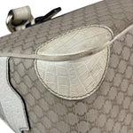 Celine Beige Leather Trim Macadam Boogie Tote