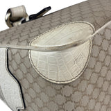 Celine Beige Leather Trim Macadam Boogie Tote