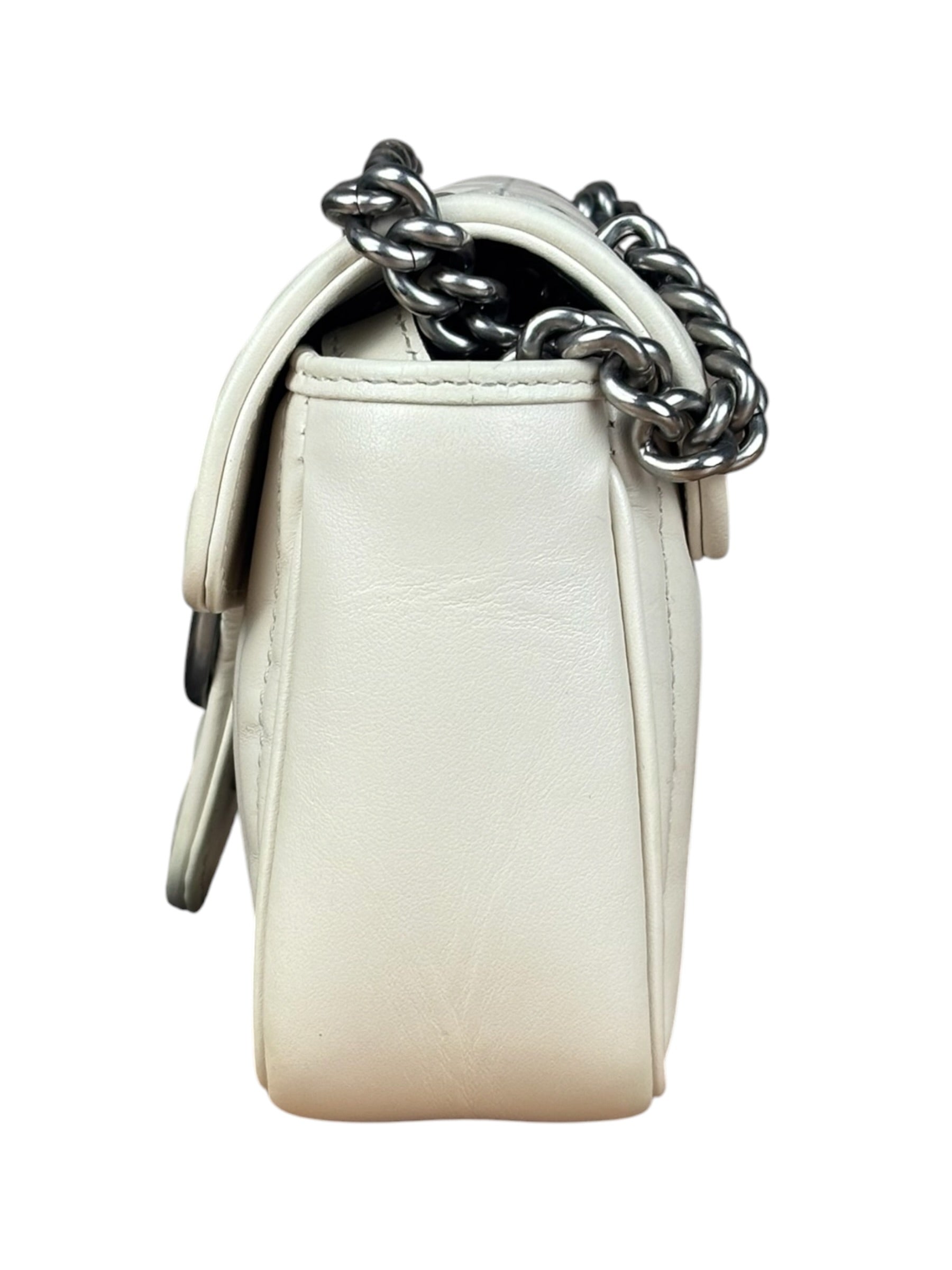 Gucci GG Marmont White Matelasse Bag
