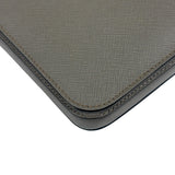Prada Grey Saffiano Leather Pouch