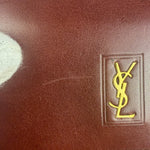 Yves Saint Laurent Red Leather Belle De Jour Flap Wallet