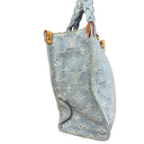 Louis Vuitton Monogram Denim Let Go PM 2Way Tote Handbag