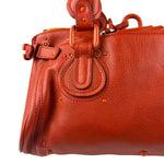 Chloé Vintage Red Leather Paddington Bag (Broken Lock