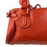 Chloé Vintage Red Leather Paddington Bag (Broken Lock
