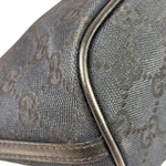Gucci Black Canvas GG Print Mini Boat Pochette