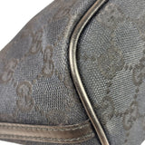 Gucci Black Canvas GG Print Mini Boat Pochette