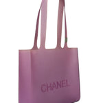 Chanel Purple Jelly Rubber Small Tote Bag Early 2000's