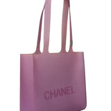 Chanel Purple Jelly Rubber Small Tote Bag Early 2000's